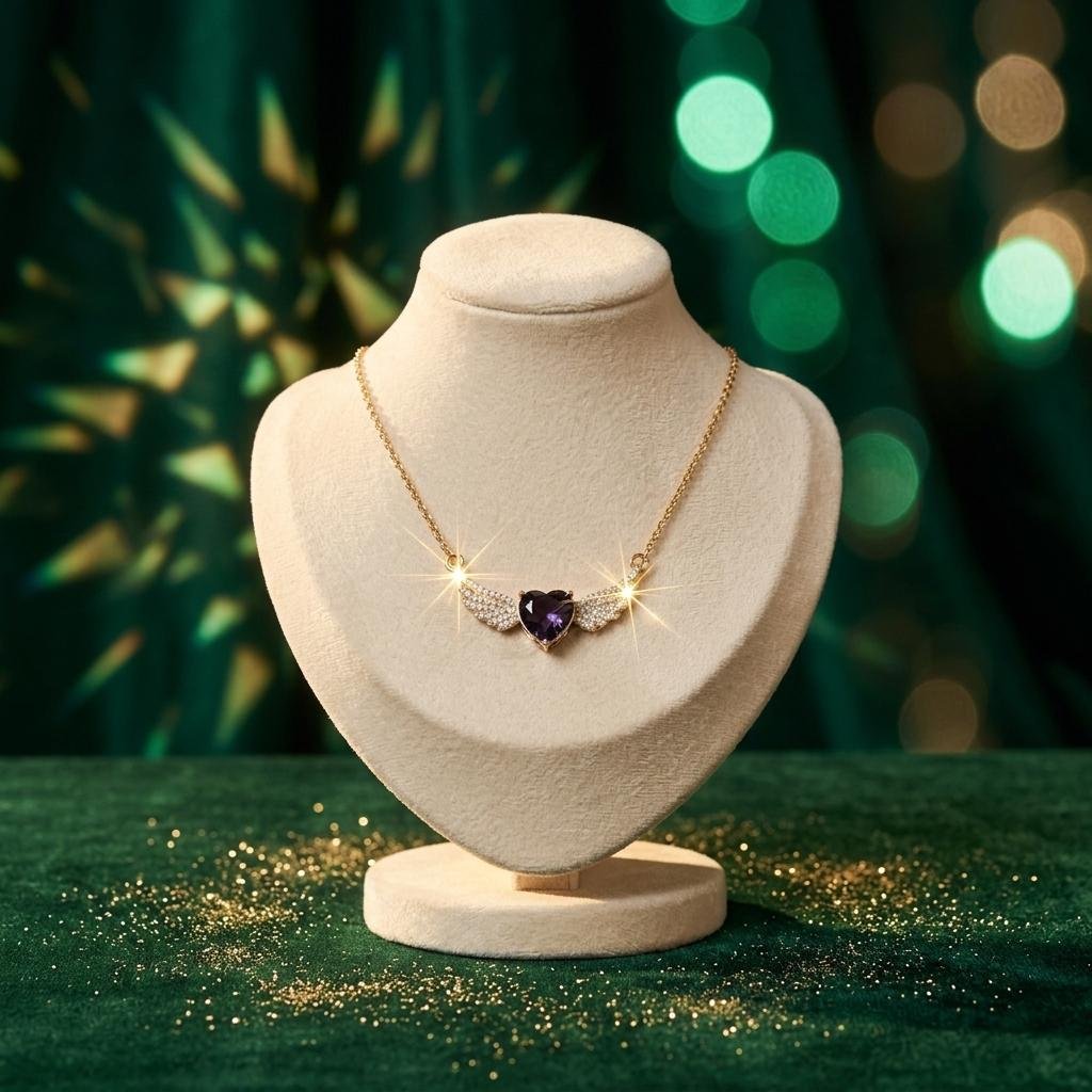 Amethyst Angel Heart