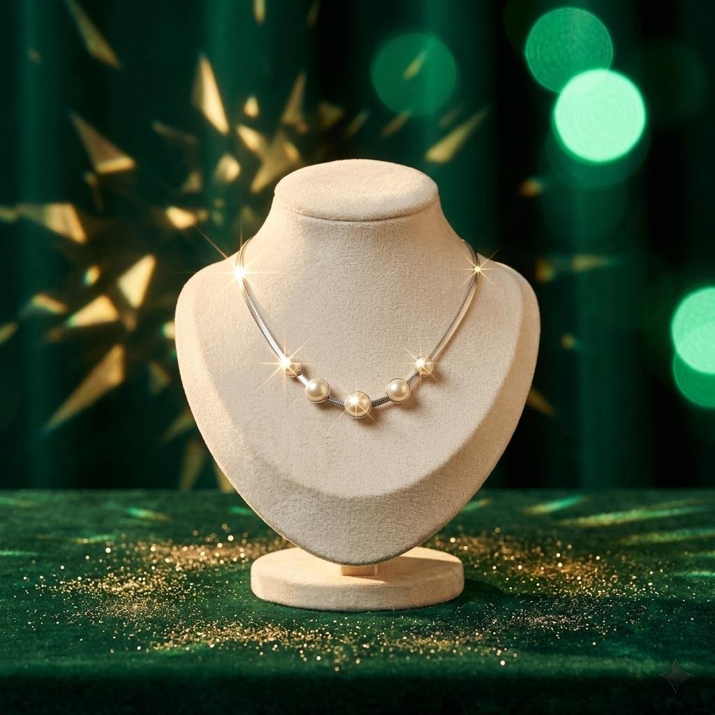 Lumiere Five-Pearl Necklace