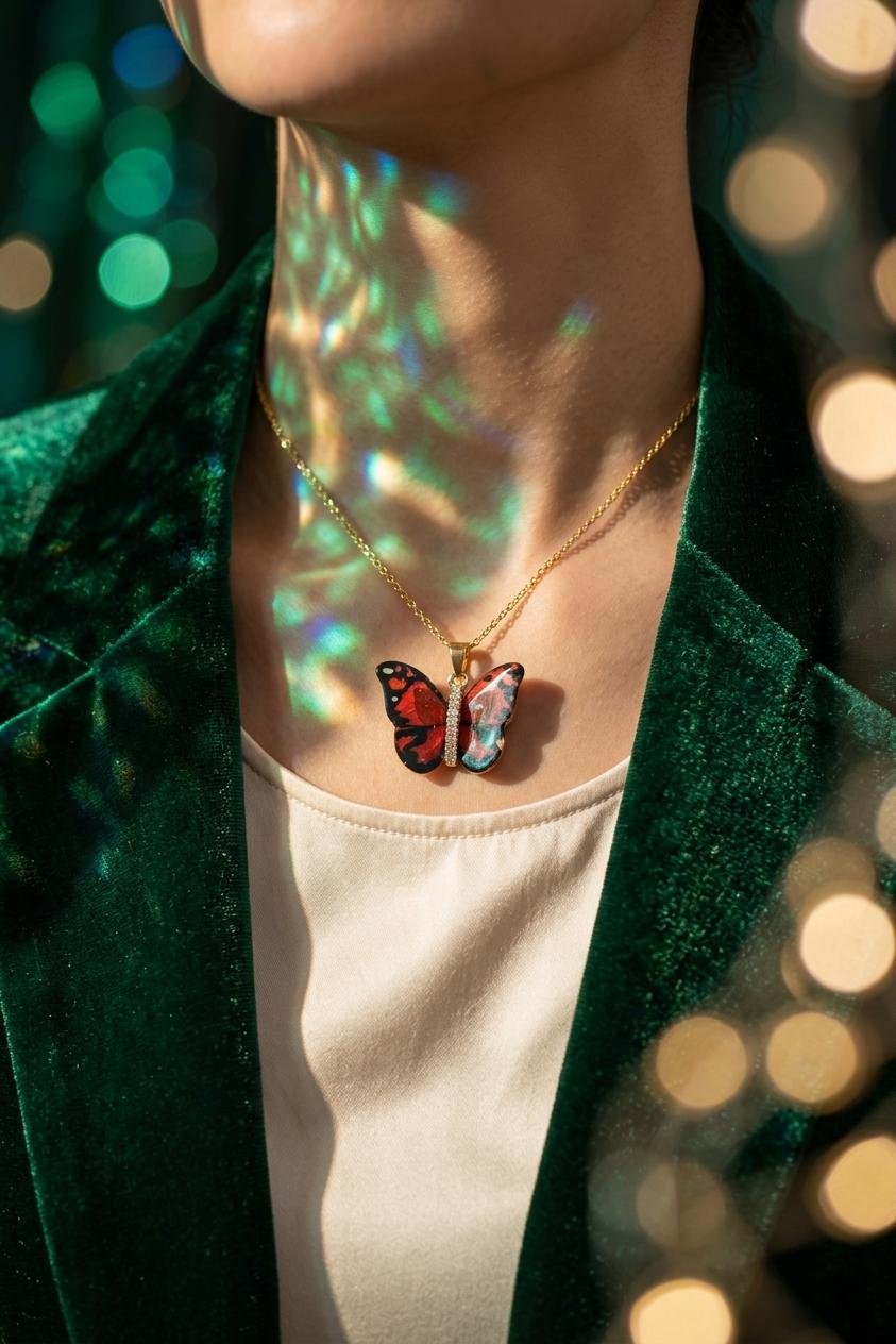 Scarlet Flutter Necklace