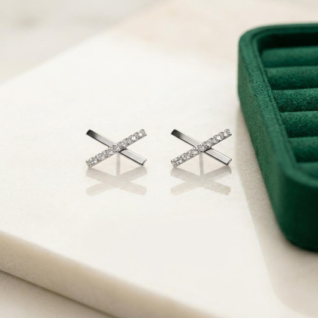 Zenith Cross Studs
